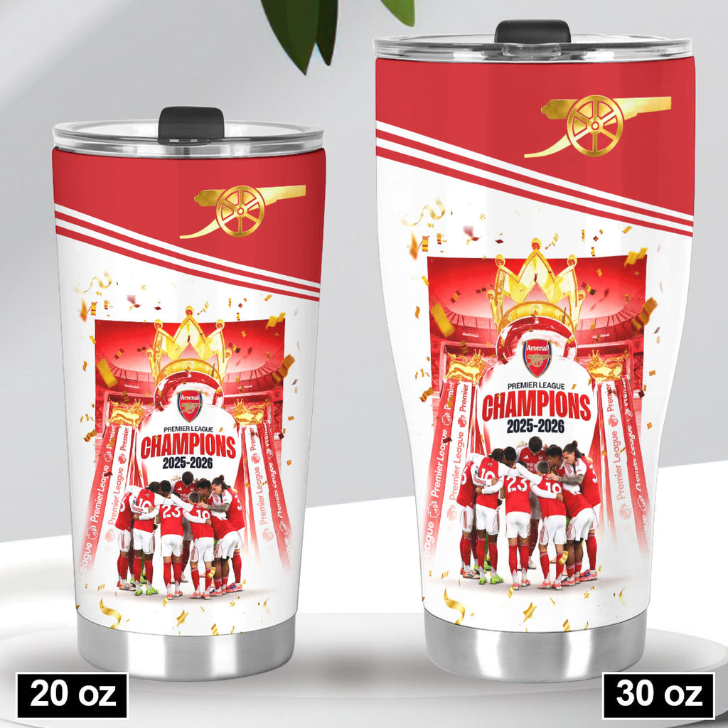 Arsenal FC Premier League Champions 25/26 Tumbler Cup – HOATT18233