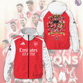 Arsenal FC Premier League Champions 25/26 3D Windbreaker Jacket – TMTHU6348