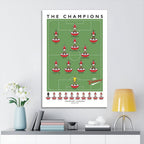 Arsenal FC Premier League Champions 25/26 Rectangle Canvas With Inner Frame – TANTN23490