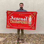 Arsenal FC Premier League Champions 25/26 3D Double-side House Flag – TANTN23014
