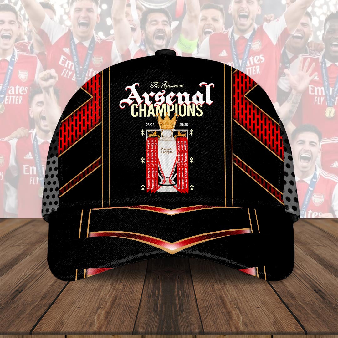 Arsenal FC Premier League Champions 25/26 Classic Cap – HOATT18090
