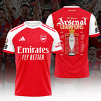 Arsenal FC Premier League Champions 25/26 3D Apparel – HOATT18074