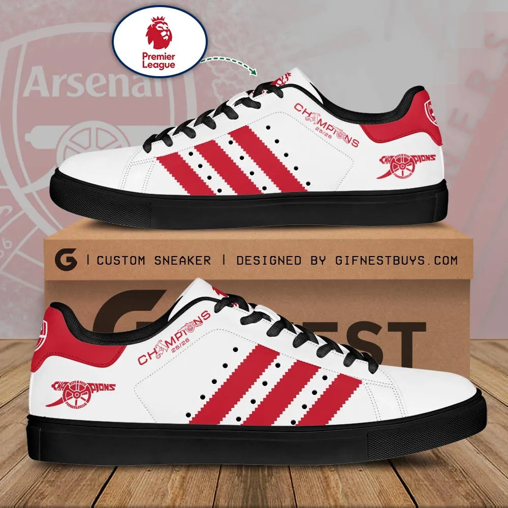 Arsenal FC Premier League Champions 25/26 Custom SS Shoes – HOATT18303