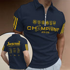Arsenal FC Premier League Champions 25/26 Zip Polo Shirt – GNE6850