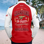 Arsenal FC Premier League Champions 25/26 Zip Polo Shirt – HOATT20006