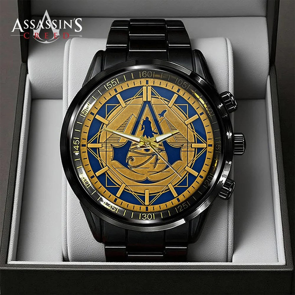 Assassin's Creed Black Stainless Steel Watch – GNE9057