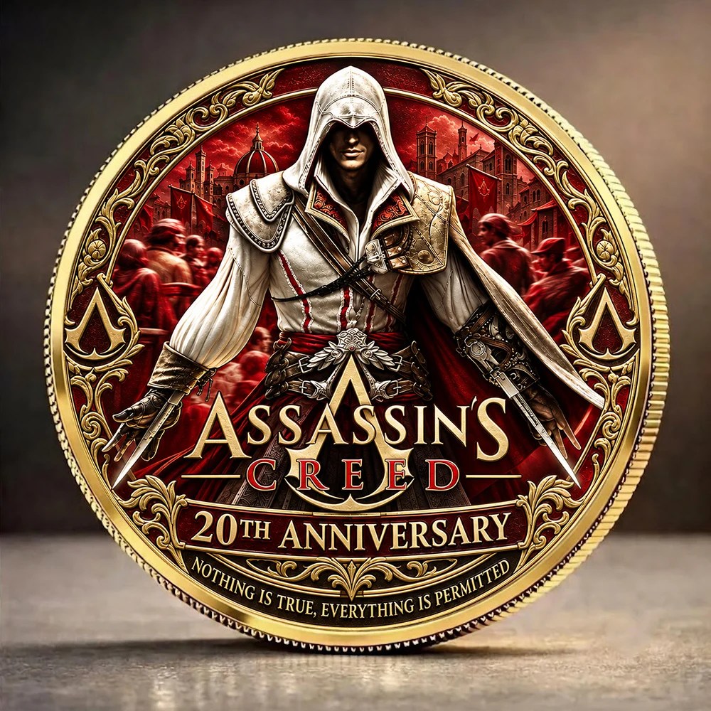 Assassin's Creed 20th Anniversary Commemorative Coin – GNE9088