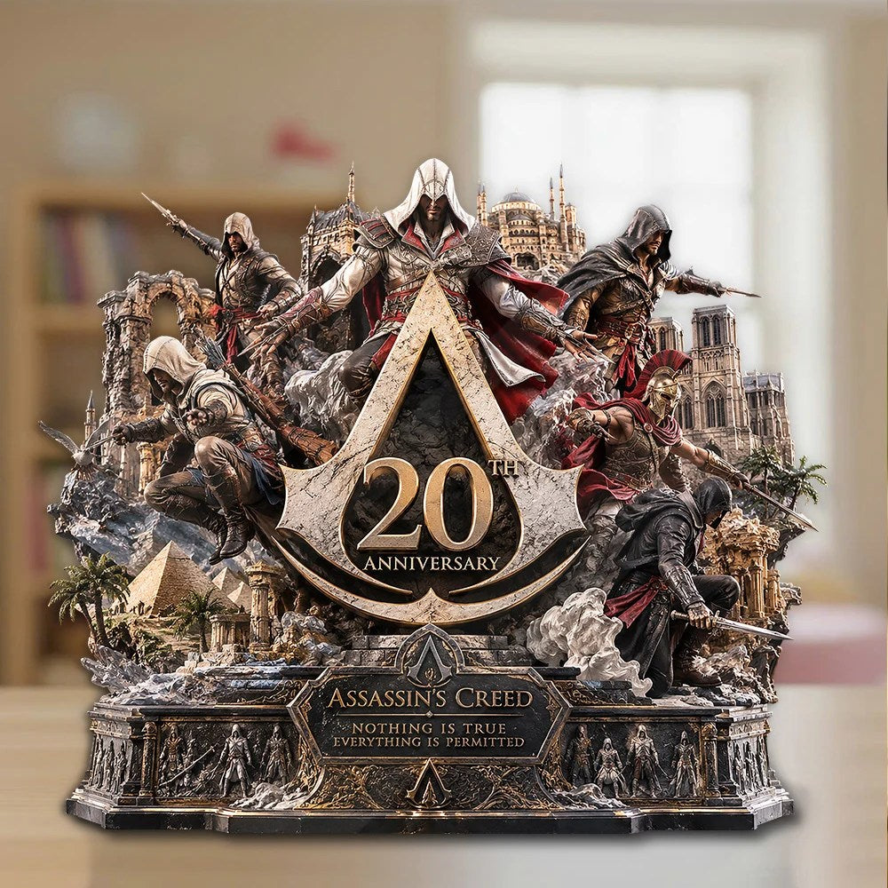 Assassin's Creed 20th Anniversary Custom Shape Acrylic Plaque – GNE9146
