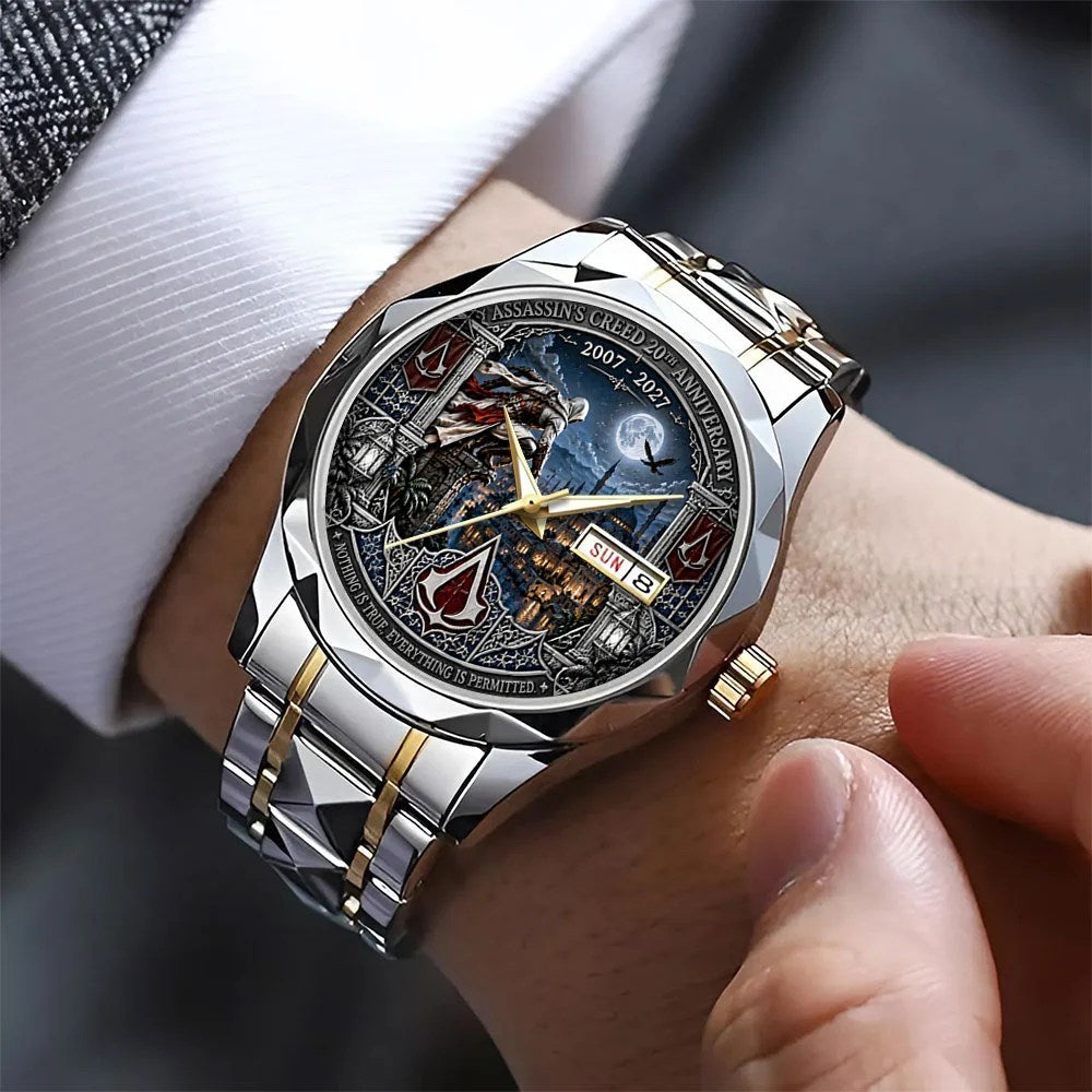 Assassin's Creed 20th Anniversary 2027 Alloy Luxury Quartz Watch – TANTN26147