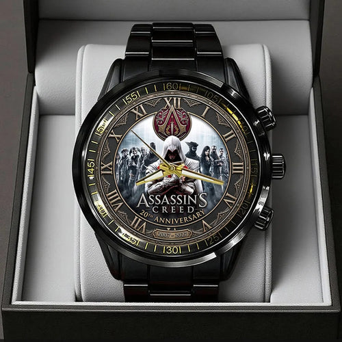 Assassin's Creed 20th Anniversary Black Stainless Steel Watch – TMTHU10062