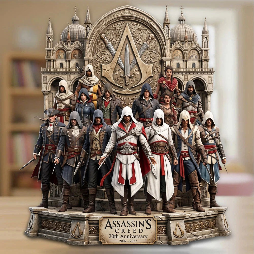 Assassin's Creed 20th Anniversary Custom Shape Acrylic Plaque – TMTHU70076