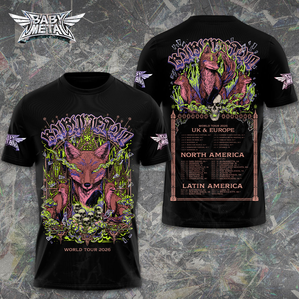 Babymetal World Tour 2026 3D Apparel – GNE6703