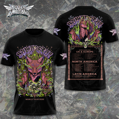 Babymetal World Tour 2026 3D Apparel – GNE6703