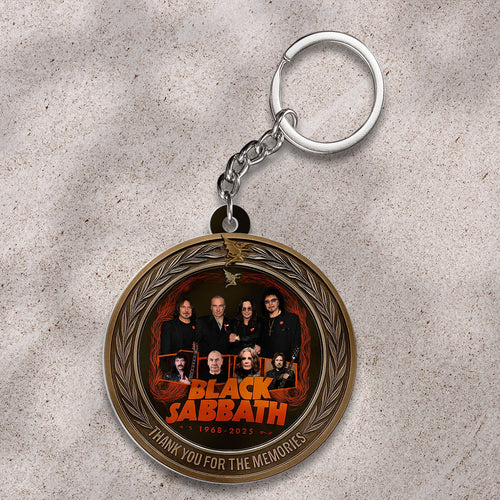 Black Sabbath Custom Shape 2-Side Printed Keychain – TMTHU547