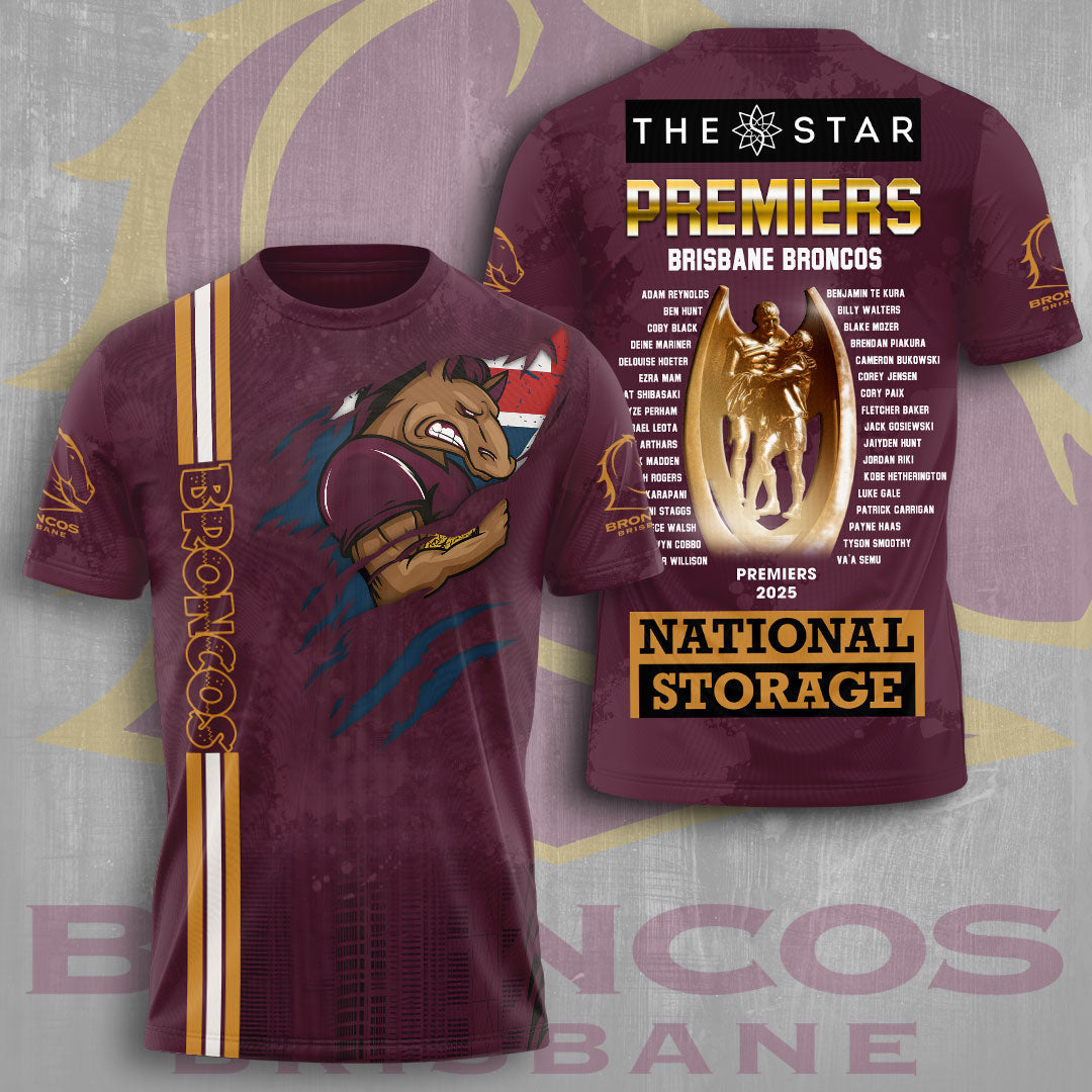 Brisbane Broncos 3D Apparel – TMTHU1514