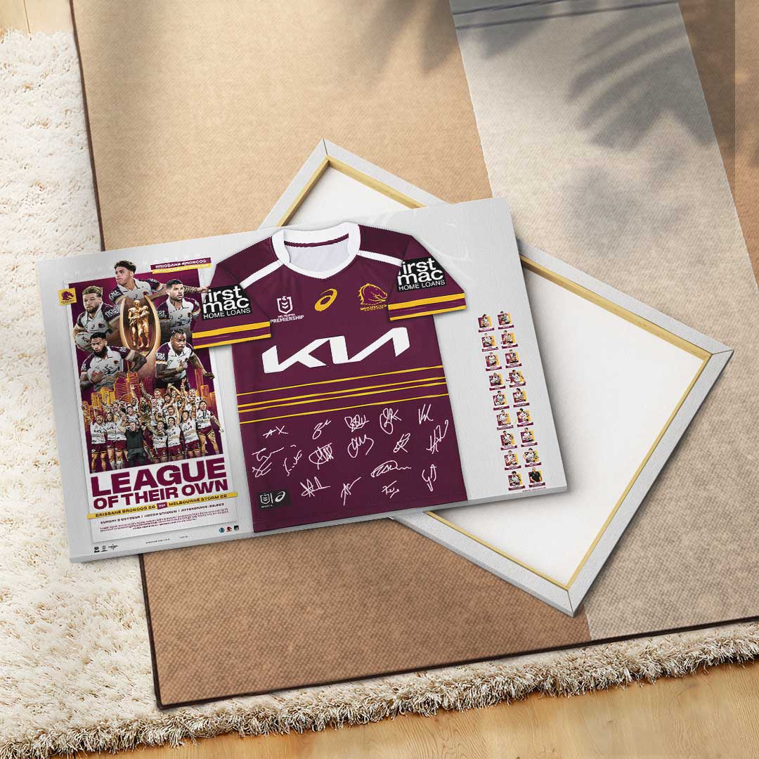 Brisbane Broncos Canvas With Inner Frame – TMTHU1445