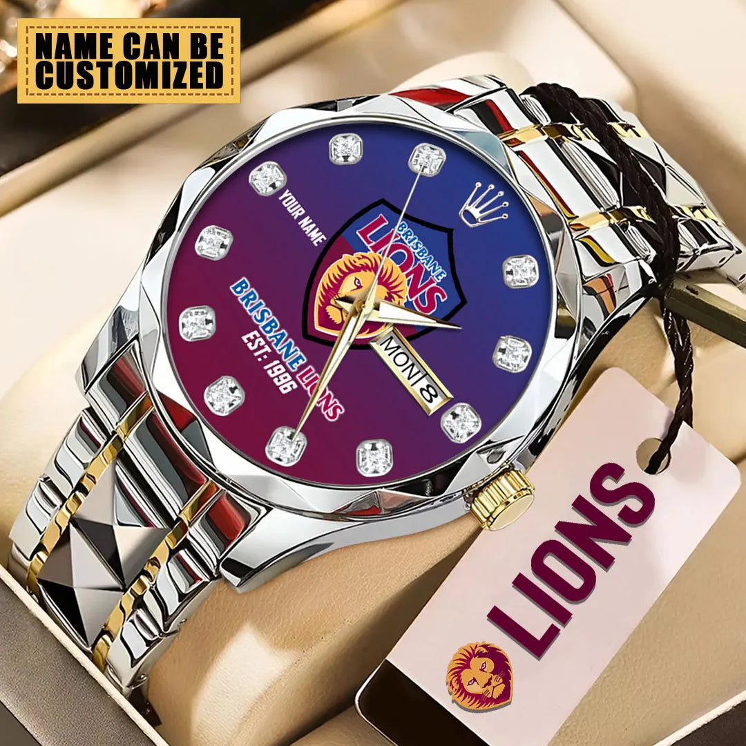 Personalized Brisbane Lions Alloy Luxury Quartz Watch – TMTHU1140