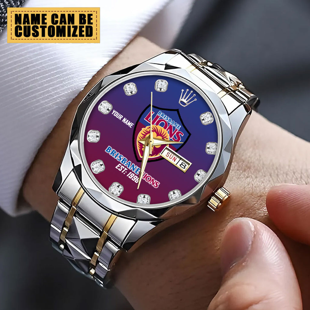 Personalized Brisbane Lions Alloy Luxury Quartz Watch – TMTHU1140