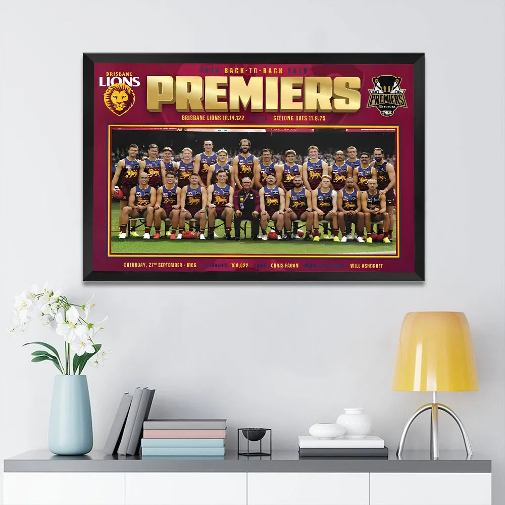 Brisbane Lions Canvas With Inner Frame – TMTHU1543