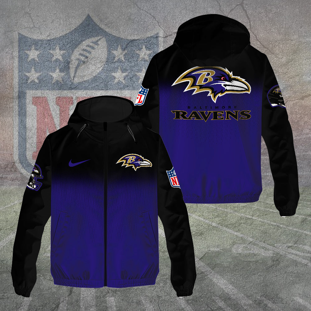 Baltimore Ravens 3D Windbreaker Jacket – TANTN15733
