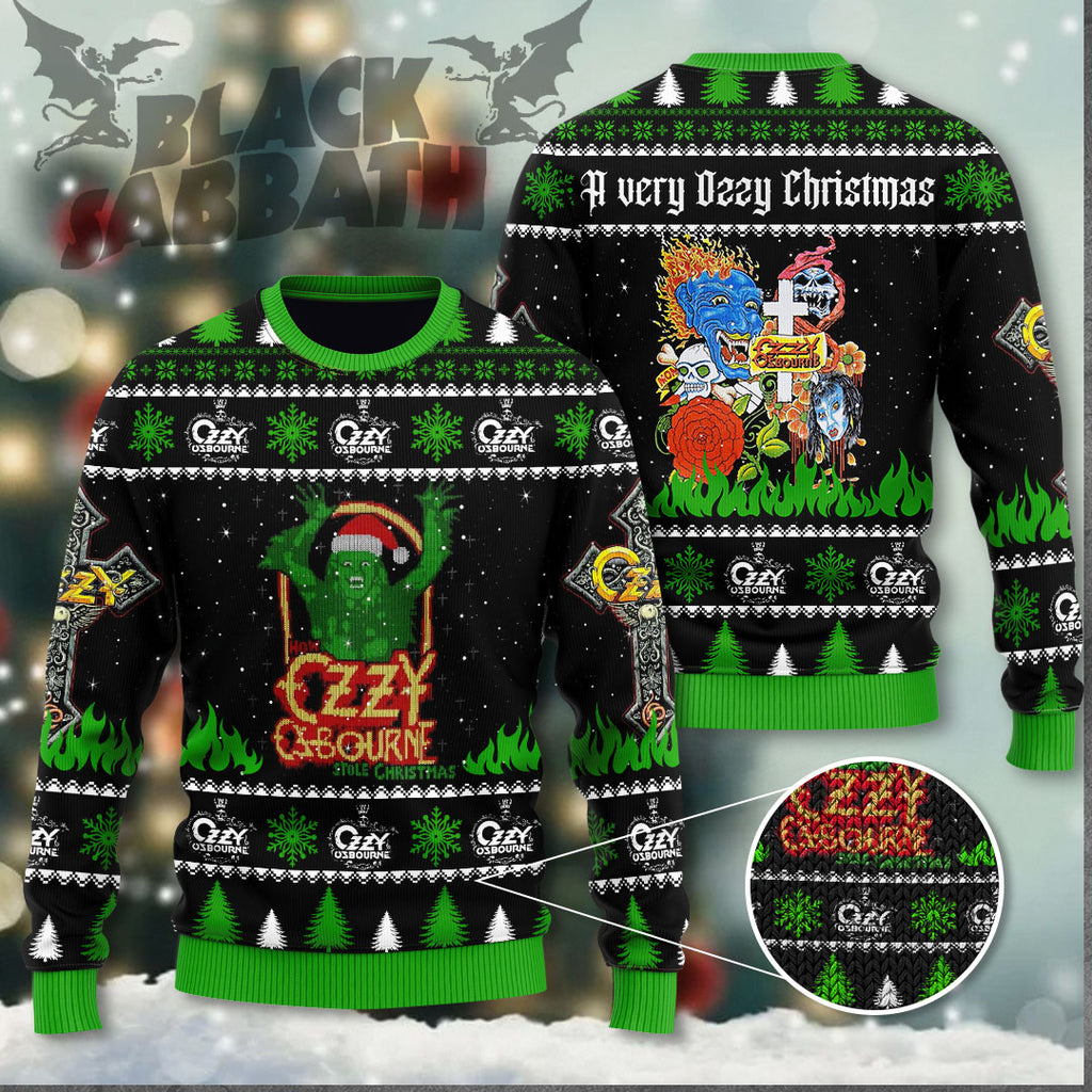 Black Sabbath x Ozzy Osbourne Ugly Sweater – ANHNV 5686