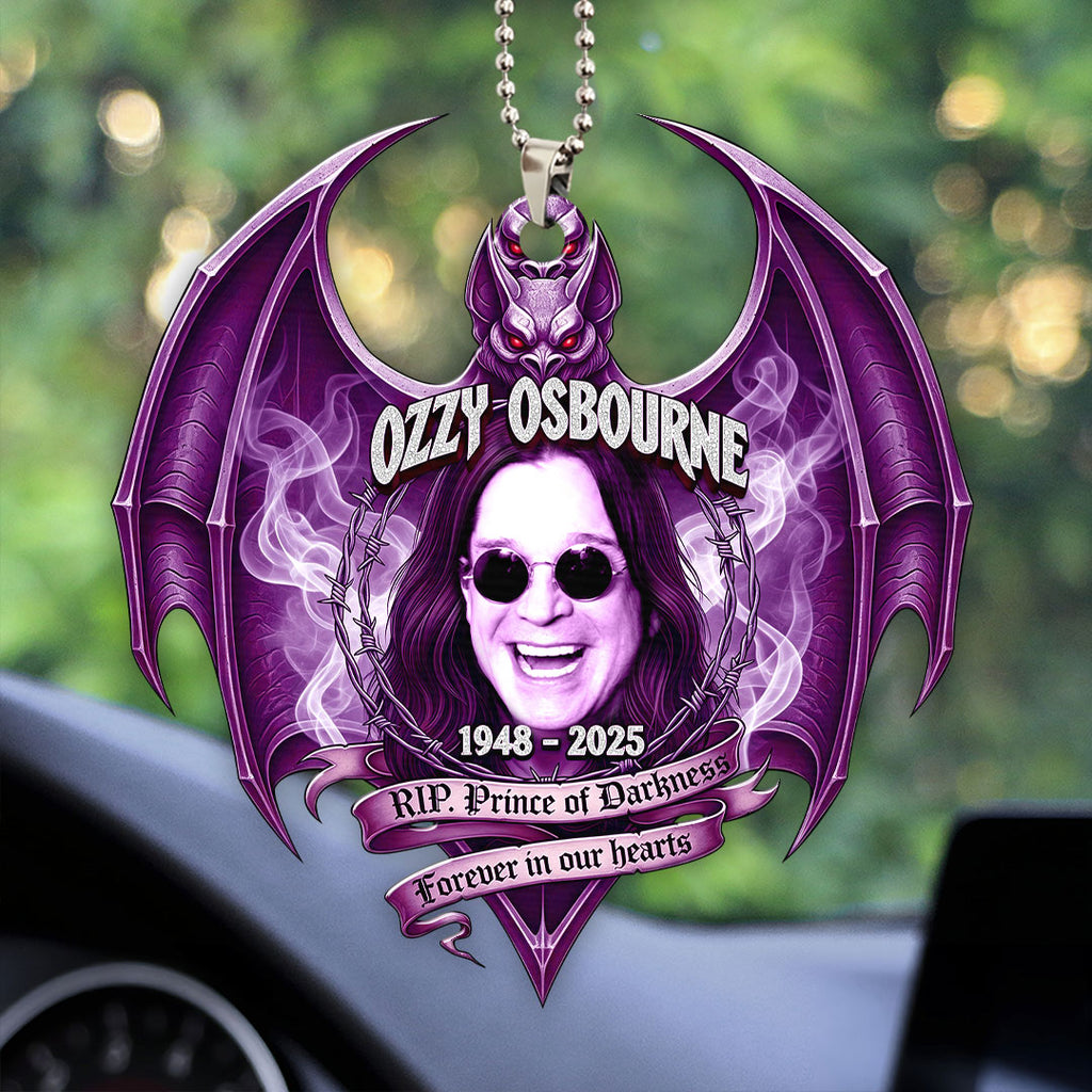 Black Sabbath x Ozzy Osbourne Custom shape 2-sided Acrylic Car Ornament – HOATT 12337