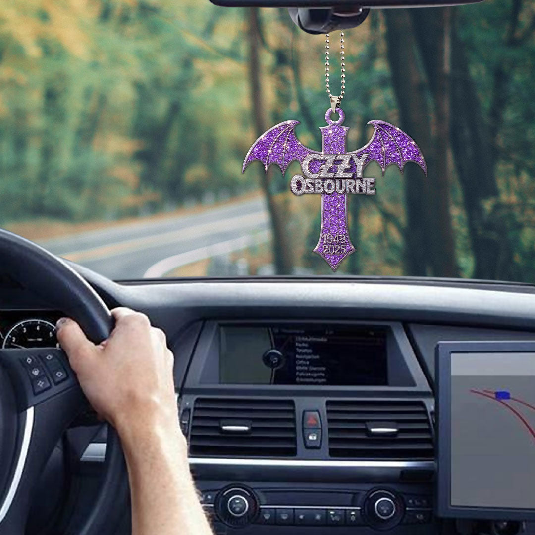Black Sabbath x Ozzy Osbourne Custom shape 2-sided Acrylic Car Ornament – GNE 4127