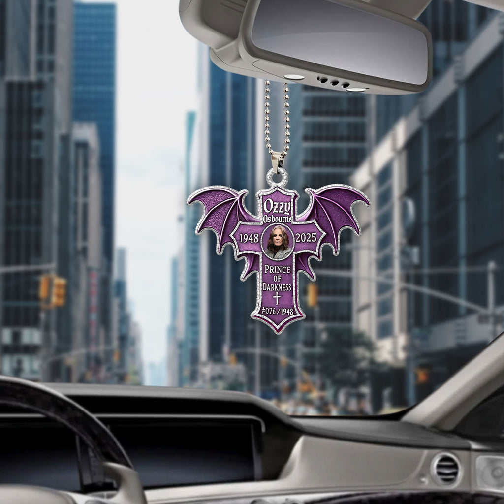 Black Sabbath x Ozzy Osbourne Custom shape 2-sided Acrylic Car Ornament – HOATT 12018