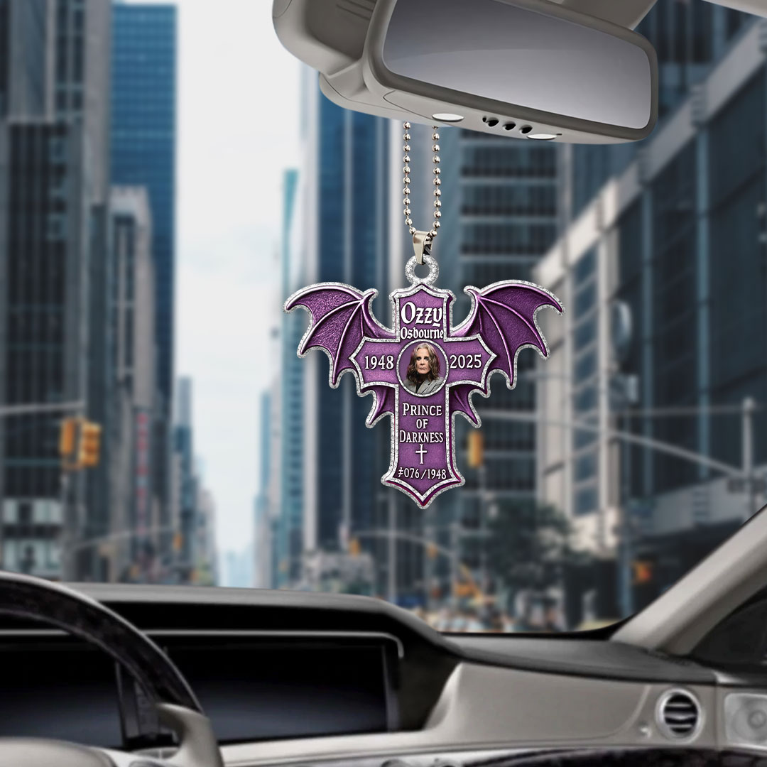 Black Sabbath x Ozzy Osbourne Custom shape 2-sided Acrylic Car Ornament – HOATT 12018