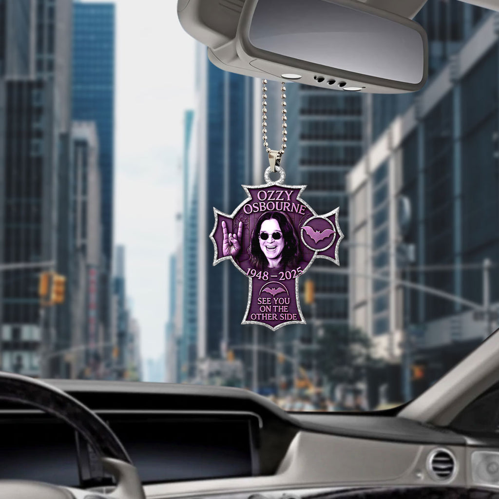 Black Sabbath x Ozzy Osbourne Custom shape 2-sided Acrylic Car Ornament – HOATT 12104