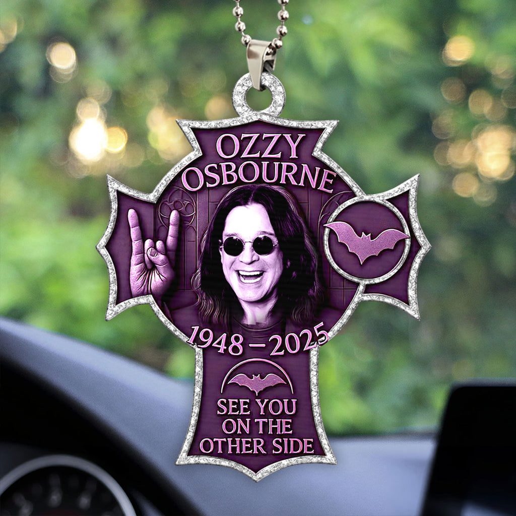 Black Sabbath x Ozzy Osbourne Custom shape 2-sided Acrylic Car Ornament – HOATT 12104