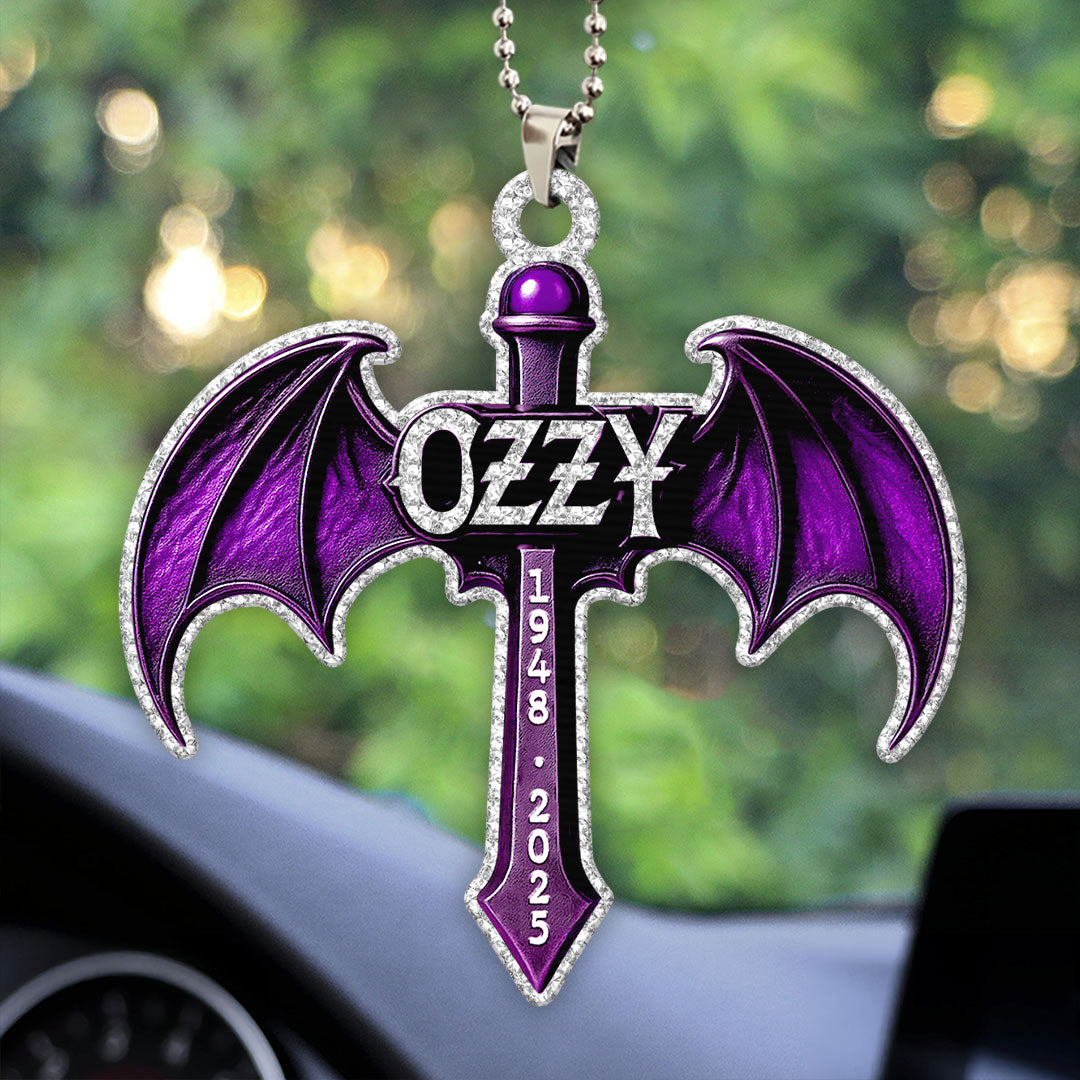 Black Sabbath x Ozzy Osbourne Custom shape 2-sided Acrylic Car Ornament – HOATT 12141
