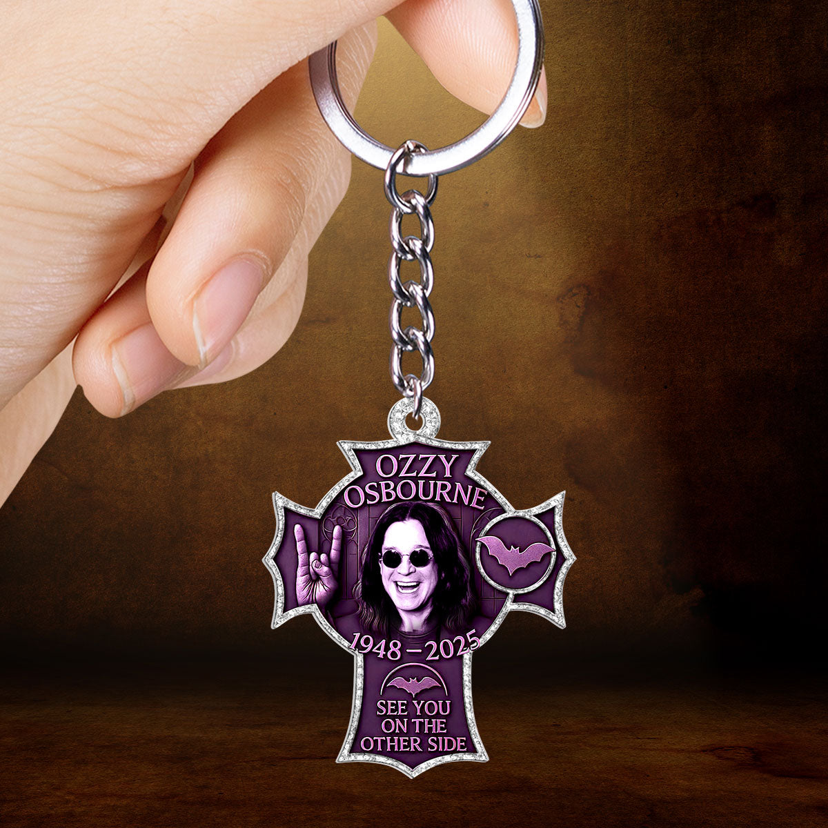 Black Sabbath x Ozzy Osbourne Custom Shape 2-sided Keychain – HOATT 12020