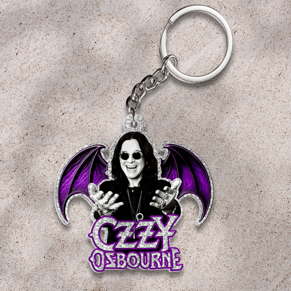 Black Sabbath x Ozzy Osbourne Custom Shape 2-sided Keychain – HOATT 12149