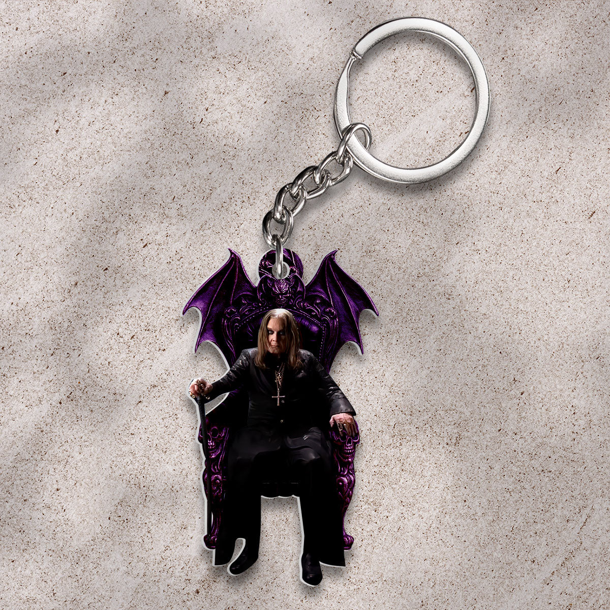 Black Sabbath x Ozzy Osbourne Custom Shape 2-sided Keychain – HOATT 12244