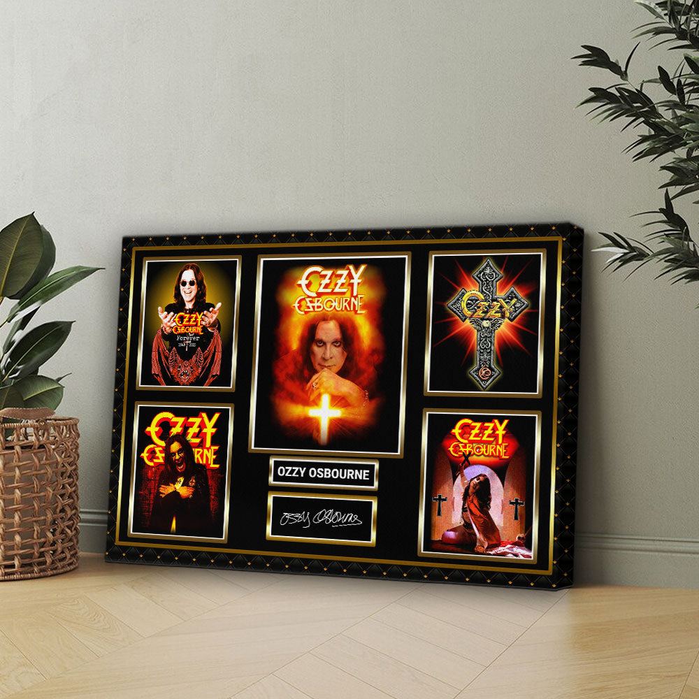 Black Sabbath x Ozzy Osbourne Rectangle Canvas With Inner Frame – HOATT 12133