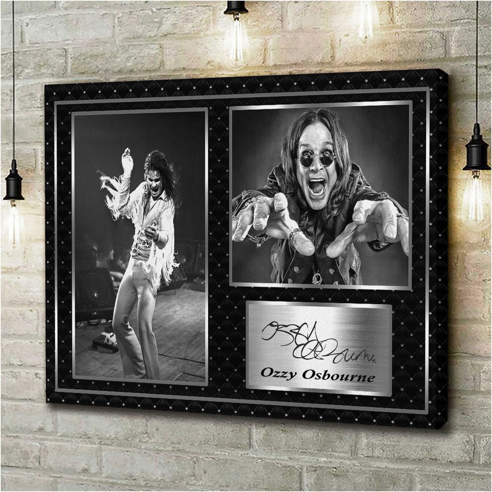 Black Sabbath x Ozzy Osbourne Rectangle Canvas With Inner Frame – HOATT 12257