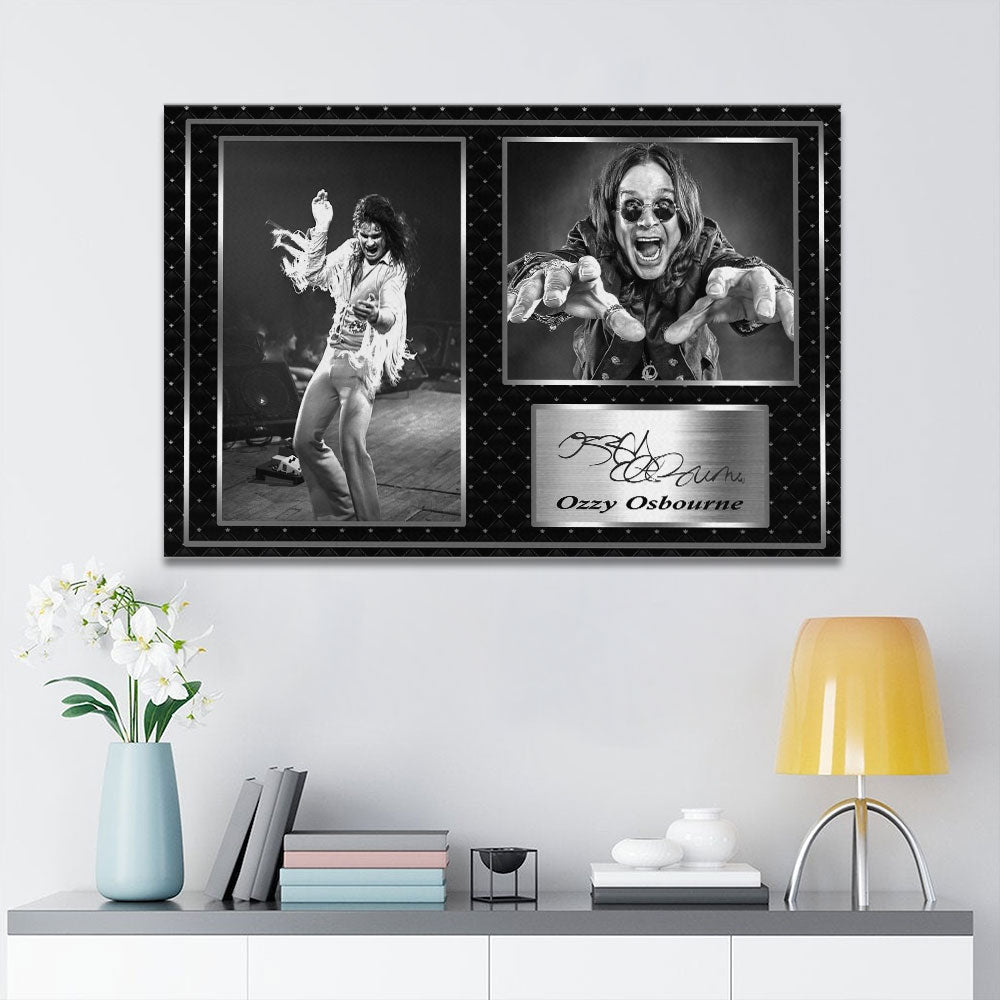 Black Sabbath x Ozzy Osbourne Rectangle Canvas With Inner Frame – HOATT 12257