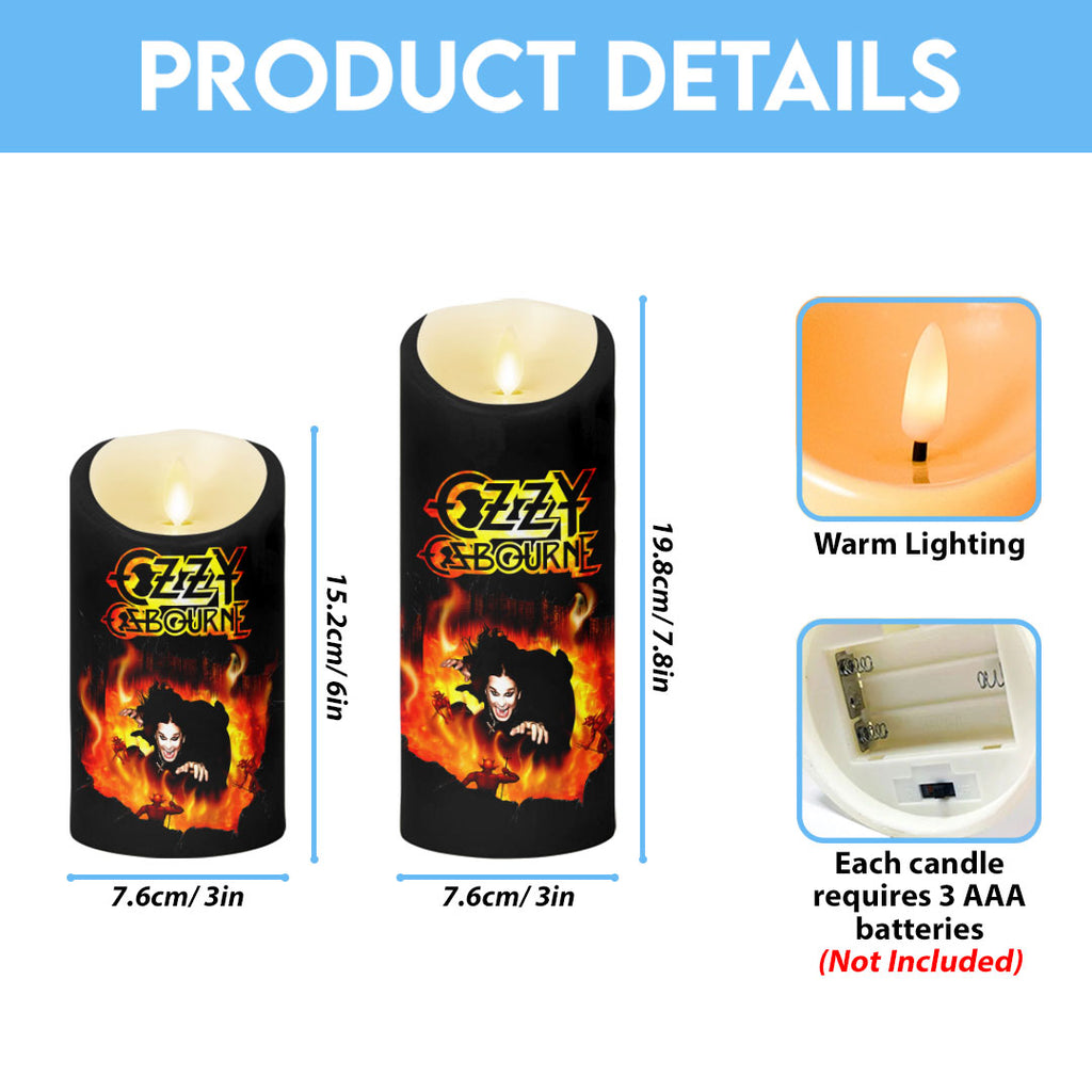 Black Sabbath x Ozzy Osbourne Led Candle – HOATT 12085