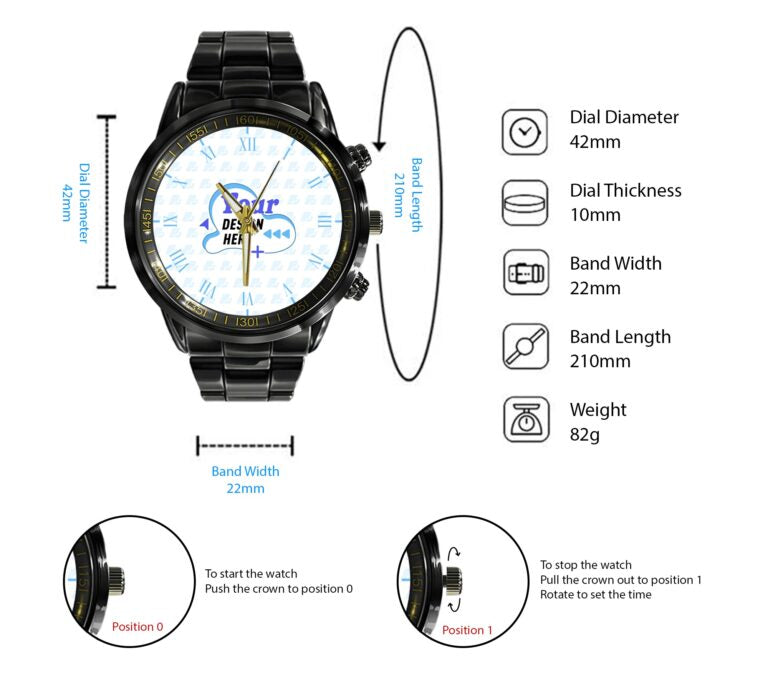 Elvis Presley Black Stainless Steel Watch – TANTN 5649