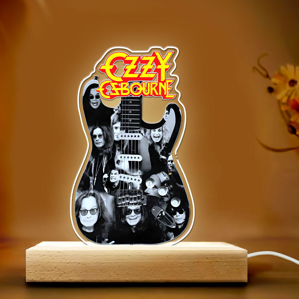 Black Sabbath x Ozzy Osbourne Led Light with Wooden Base (7 Colors) – HOATT 12117