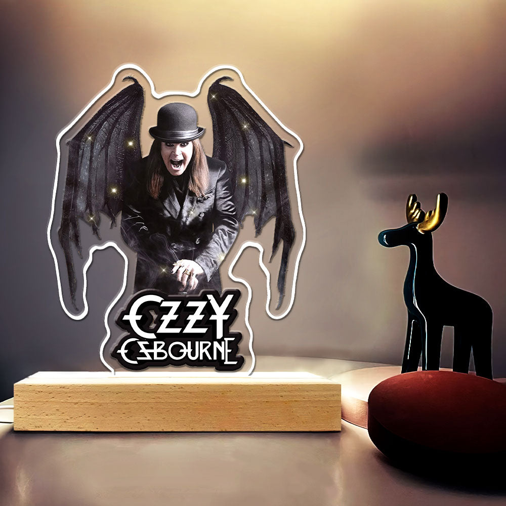 Black Sabbath x Ozzy Osbourne 3D Led Light Wooden Base – HOATT12556
