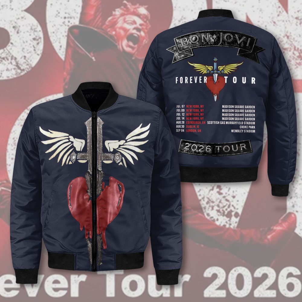 Bon Jovi 3D Bomber Jacket – GNE4586
