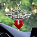 Bon Jovi Custom shape 2-sided Acrylic Car Ornament – TANTN24242