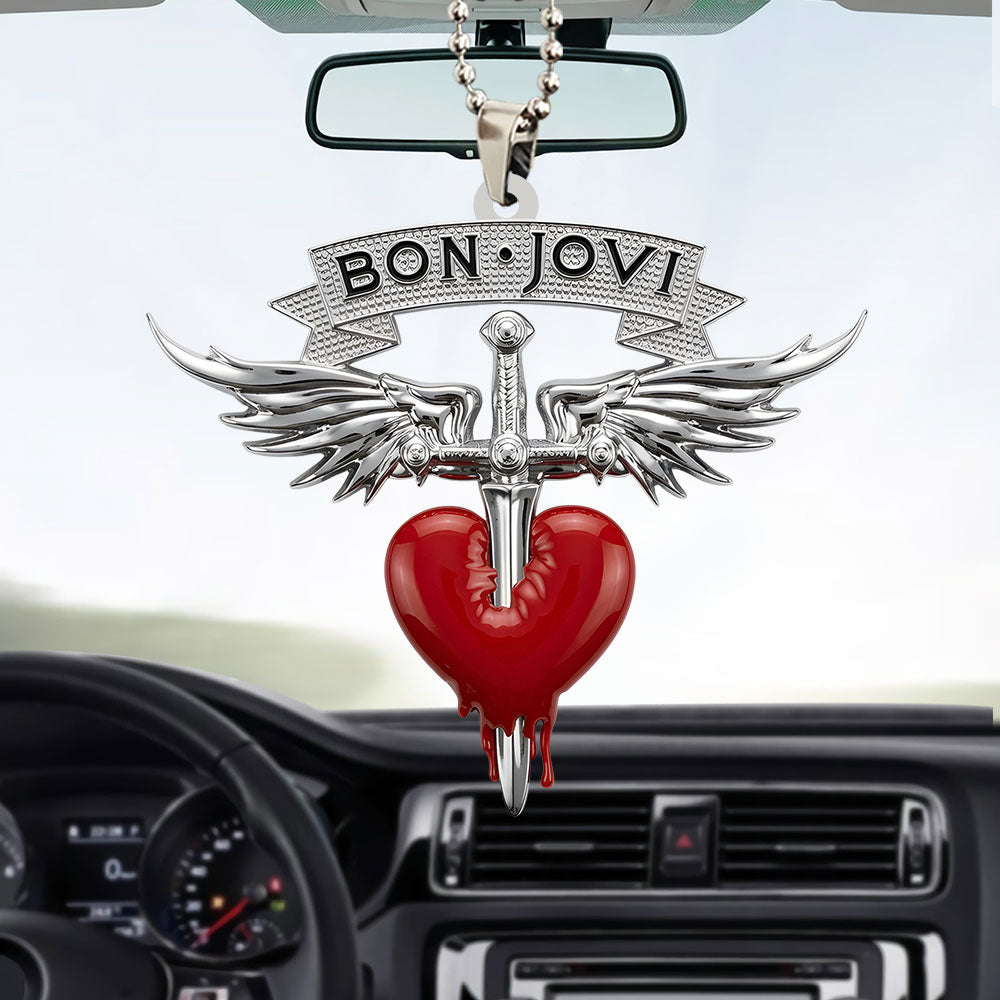 Bon Jovi Custom shape 2-sided Acrylic Car Ornament – TANTN24242