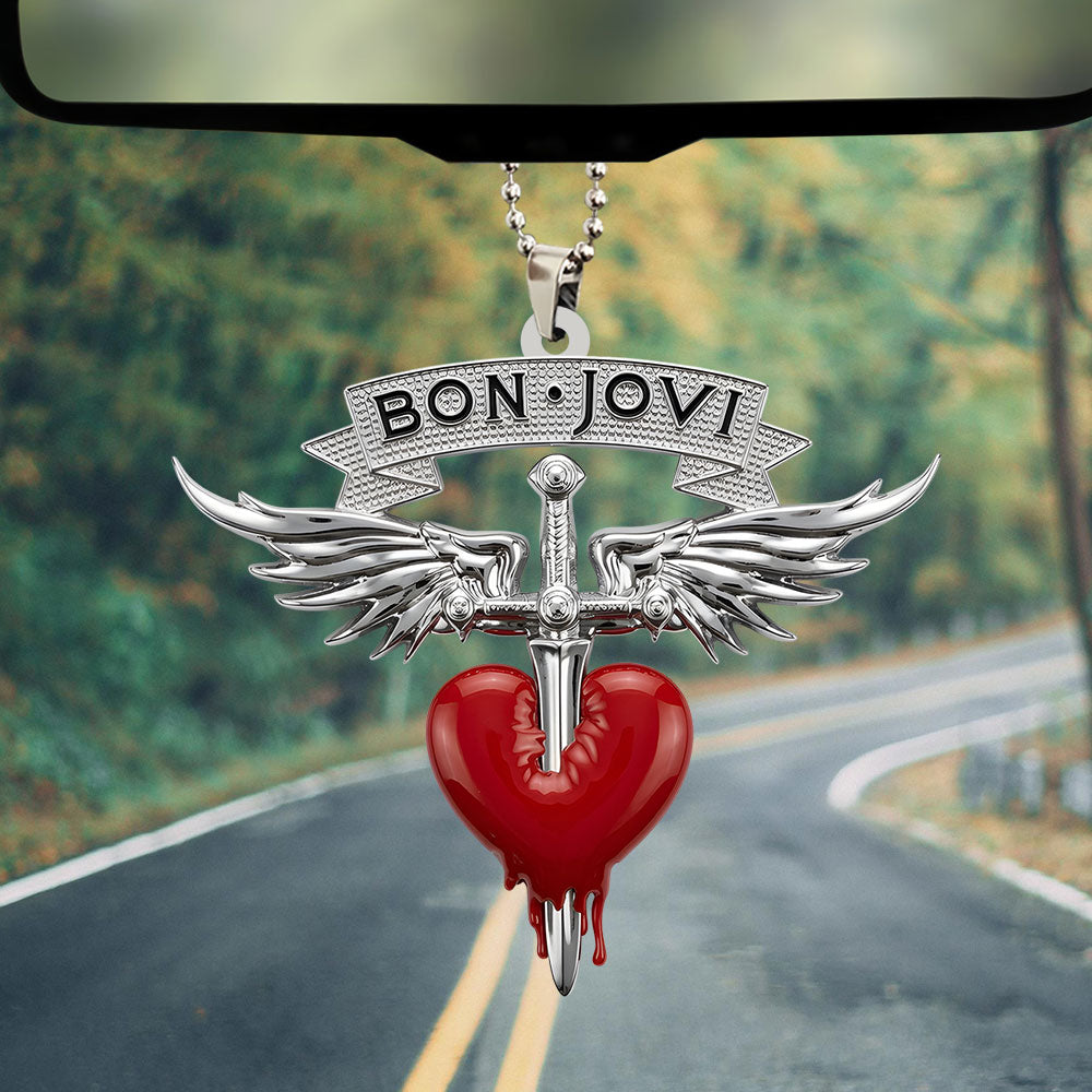 Bon Jovi Custom shape 2-sided Acrylic Car Ornament – TANTN24242