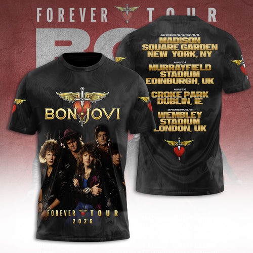 Bon Jovi Tour 2026 3D Apparel – TANTN24438