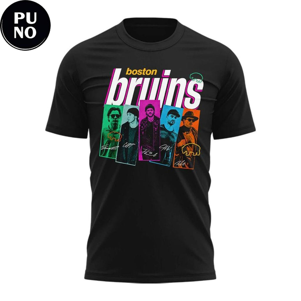 Boston Bruins 2026 Retro Bruins Boy Band Hoodie T-Shirt