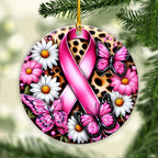 Breast Cancer Awareness Fixed Shape 2-Side Printed Acrylic Ornament – GNE 1786