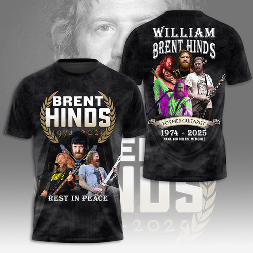 Brent Hinds RIP 2025 3D Apparel – GNE4239